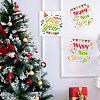 MAYJOYDIY US 1 Set Happy New Year PET Hollow Out Drawing Painting Stencils DIY-MA0002-60C-7