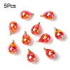 5Pcs UV Plating Acrylic Pendants FIND-YW0007-41E-1