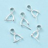 925 Sterling Silver Ice Pick Pinch Bails STER-Z001-122S-05-2