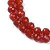 Natural Carnelian(Dyed & Heated) Beads Strands G-H057-A14-01-4