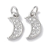 Rack Plating Brass Micro Pave Cubic Zirconia Pendants KK-Z039-21P-1