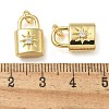 Rack Plating Brass Micro Pave Cubic Zirconia Pendants KK-K392-27G-3