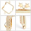   4Pcs 2 Colors Square with Star Iron Purse Frames DIY-PH0005-75A-6