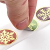 Christmas Themed Flat Round Roll Stickers LS-DIY-B045-14-4