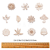 100Pcs Unfinished Wood Piece Decorations WOOD-CJ0001-54-2