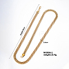 6mm Stainless Steel Mesh Chain Necklaces HJ0053-1-2