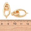 Brass Fold Over Clasps KK-CBACC01-02G-2