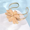 Alloy & Iron Cuff Bangles for Women LS-BJEW-F501-01A-KCG-3