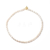 Grade A Natural Pearl Rice Beaded Necklace for Women NJEW-JN03958-1
