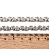 Brass Micro Pave Cubic Zirconia Geometric Tennis Necklaces NJEW-C121-02A-P-5