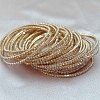 Brass Rhinestone Tennis Bracelets WG6EB7A-03-1
