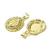 Brass Micro Pave Cubic Zirconia Pendants KK-H472-53I-G-2