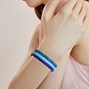 6Pcs 6 Colors Handmade Polymer Clay Stretch Bracelets BJEW-SW00139-7