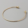 Iron Open Cuff Bangles BJEW-WH0024-01A-G-2