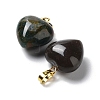 Natural Moss Agate Pendants G-I311-A08-G-6
