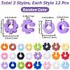 Gorgecraft 1 Set Silicone Wine Glass Charms Sets AJEW-GF0007-56-2