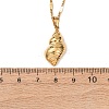 Ocean 304 Stainless Steel Conch Shape Pendant Necklaces for Women NJEW-F373-01G-3