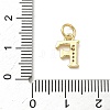 Brass Micro Pave Cubic Zirconia Charms KK-I382-03G-F-3