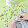 13Pcs 13 Styles Bowknot Alloy Rhinestone Brooches for Backpack Clothes JEWB-GA0001-36-3