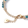 Round Natural Apatite Beaded Bracelet BJEW-TA00038-05-5