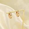 Brass Hoop Earrings for Women EJEW-U041-01G-4