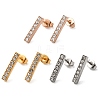 PVD Vacuum Plating 304 Stainless Steel Stud Earring EJEW-C099-08-2