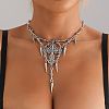 Gothic Style lloy Spike and Cross Bib Necklaces for Women FS-WGA9465-01-1