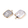 Natural Keshi Pearl Rectangle Pendants PEAR-S020-D10-2