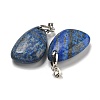 Natural Lapis Lazuli Pendants G-G147-02P-08-2