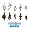40 Pcs 10 Styles Alloy Pendants FIND-BT0001-01-6