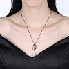 Fashion Brass Pendant Necklaces NJEW-BB23118-2