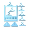 Opaque Acrylic Earring Display Stands EDIS-WH0029-14B-2