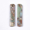 Natural Aqua Terra Jasper Pendants X-G-S366-007E-2