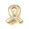 Brass Micro Pave Clear Cubic Zirconia Beads CU-CBAEEA8-34G-1