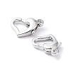Rack Plating Brass Lobster Claw Clasps KK-A183-05P-2