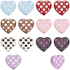 42Pcs 7 Colors Baking Paint Alloy Beads FIND-SC0015-83-5