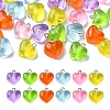 30Pcs 6 Colors Transparent Resin Pendants RESI-YW0001-75-1