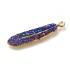 Alloy Enamel Pendants X1-FIND-G078-34G-04-2