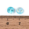 Baking Paint Electroplate Transparent Glass Beads EGLA-Q141-01A-A08-3