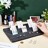 7-Slot Rectangle Wood Earring Display Card Stands EDIS-WH0021-37A-3