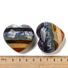 7 Chakra Gemstone Heart Palm Stones G-G123-10-3