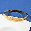 304 Stainless Steel Hinged Bangles for Women BJEW-C114-07G-2