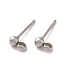Non-Tarnish 304 Stainless Steel Ear Stud Components STAS-F227-18A-P-2