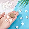 SUPERFINDINGS 26Pcs 26 Style 
Natural Freshwater Shell Charms SHEL-FH0001-12-3