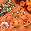 DIY Alloy Enamel & Plastic Beads Bracelets Making Kits DIY-AR0004-32-4