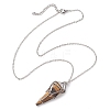 Braided 201 Stainless Steel Macrame Pouch Necklace Making NJEW-JN04717-2