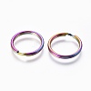 Ion Plating(IP) 304 Stainless Steel Split Key Rings LS-STAS-G201-08A-M-2
