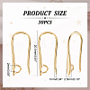 30Pcs Rack Plating Brass Earring Hooks KK-DC0002-39-2