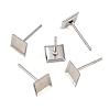Tarnish Resistant 304 Stainless Steel Stud Earring Settings X-STAS-Q170-09-3