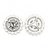 Metal Alloy Steampunk Gear Charms Connectors Cog Pendants TIBEP-X0021-01AS-LF-3